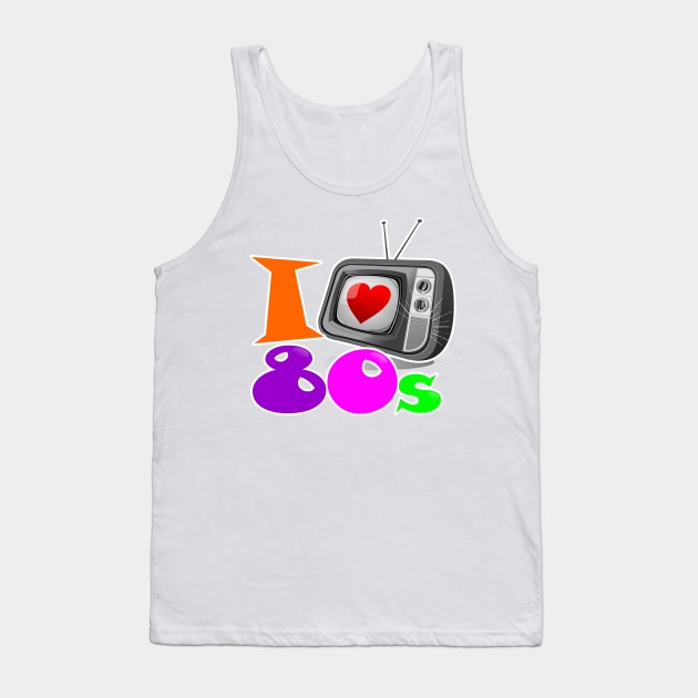 1980's Series I love the 80's (television) Tank Top by allovervintage